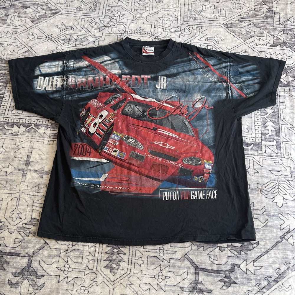 VTG Dale Earnhardt Jr AOP  T Shirt Men's Size 2XL Chase Authentics 2004